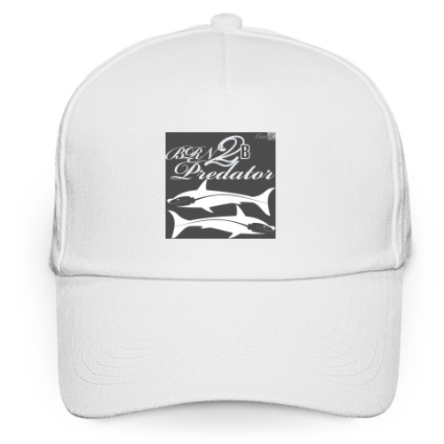 Кепка бейсболка с принтом born 2b predator