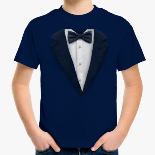 Детская футболка с принтом Смокинг