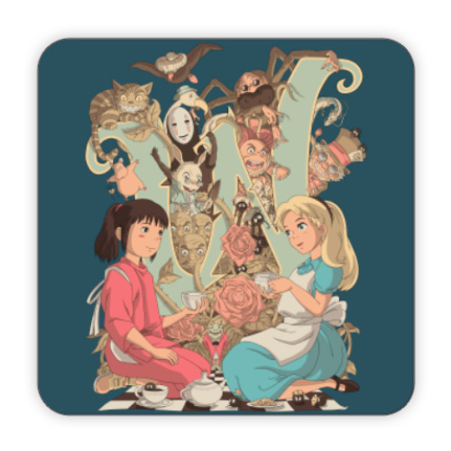 Костер (подставка под кружку) Wonderland Alice and Chihiro