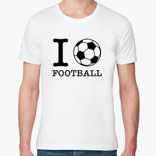 Футболка из органик-хлопка I love football