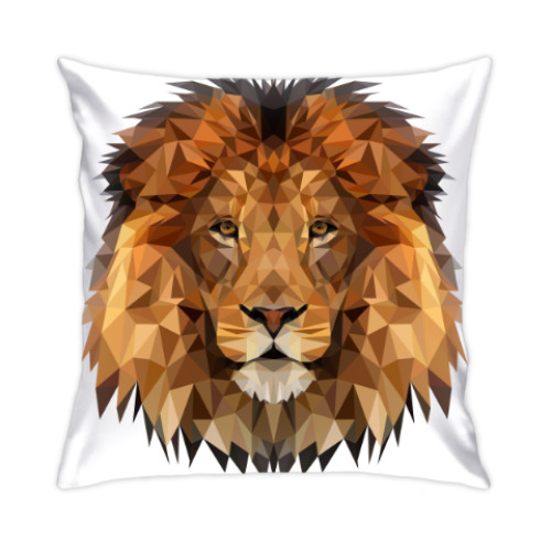 Подушка Low Poly Lion (Лев)