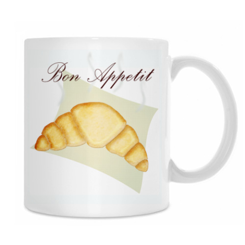 Кружка с принтом Приятного  аппетита