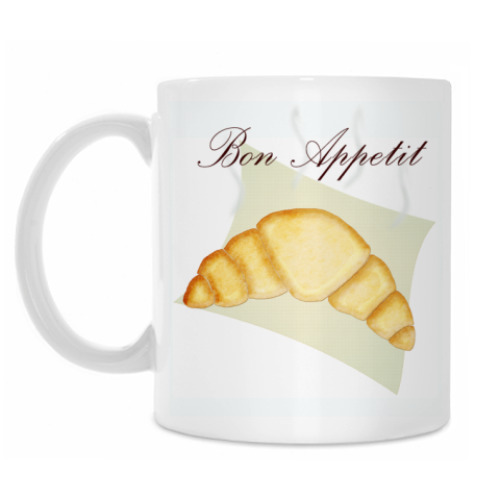 Кружка с принтом Приятного  аппетита