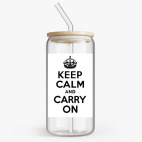 Банка с бамбуковой крышкой