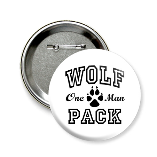 Значок 58мм One Man Wolfpack