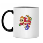 Кружка двухцветная