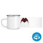 Кружка металлическая белая (круговая запечатка)