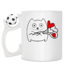 Кружка с футбольным мячиком