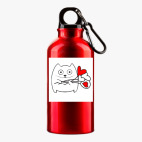 Металлическая бутылка 400 мл UV-DTF