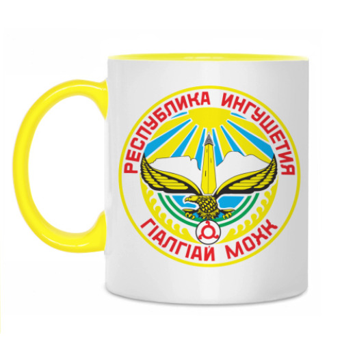 Кружка с принтом Герб Ингушетии