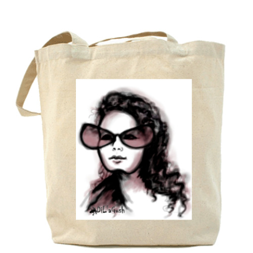 Сумка шоппер с принтом 'Очки'