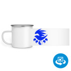 Кружка металлическая белая (круговая запечатка)