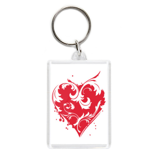 Брелок с принтом сердце