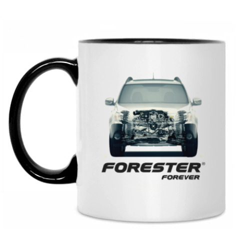 Кружка с принтом Forever Forester (Subaru)
