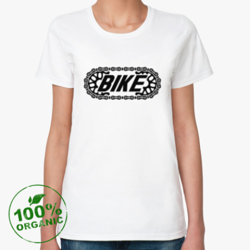 Женская футболка из органик-хлопка BIKE