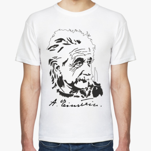 Футболка с принтом Albert Einstein