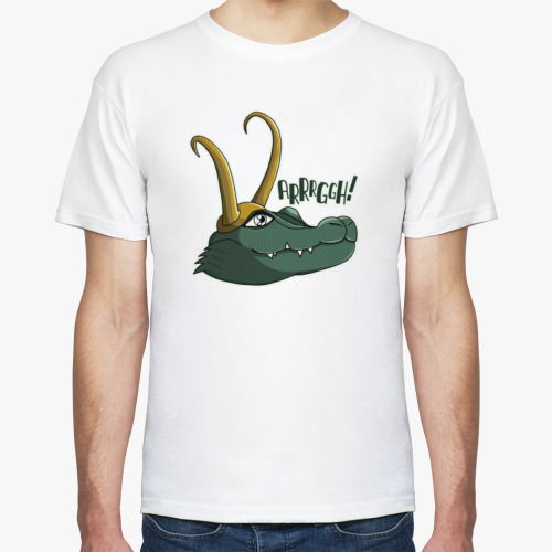 Футболка с принтом Крокодил Локи