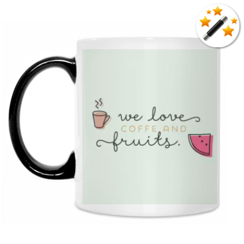 Кружка-хамелеон We love coffee..