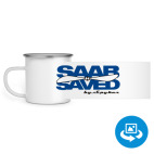 Кружка металлическая белая (круговая запечатка)