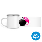 Кружка металлическая белая (круговая запечатка)