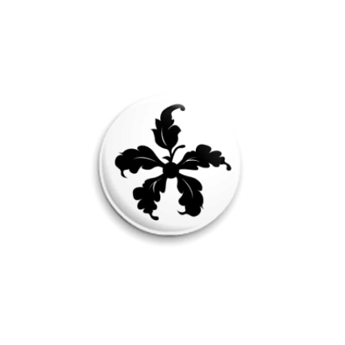 Значок 25мм с принтом cvetik