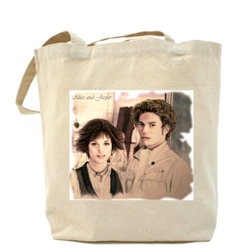 Сумка шоппер с принтом Холщовая сумка