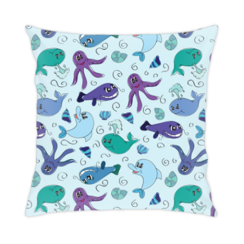 Подушка Морская жизнь