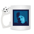 Кружка с футбольным мячиком