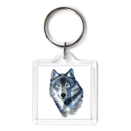 Брелок с принтом Волк