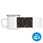 Кружка металлическая белая (круговая запечатка)