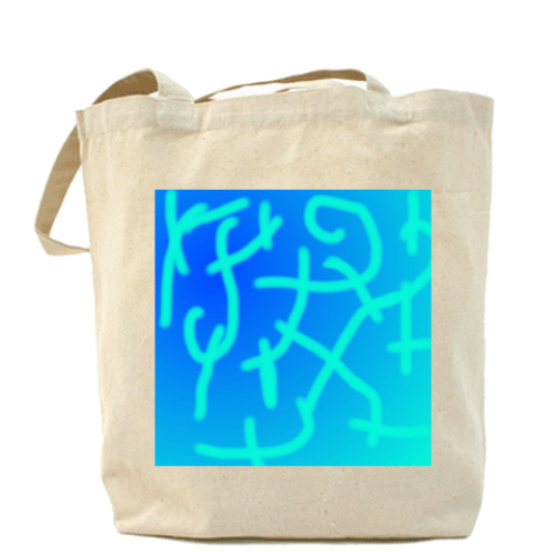 Сумка шоппер с принтом Неизвесный язык