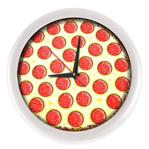 Настенные часы пицца