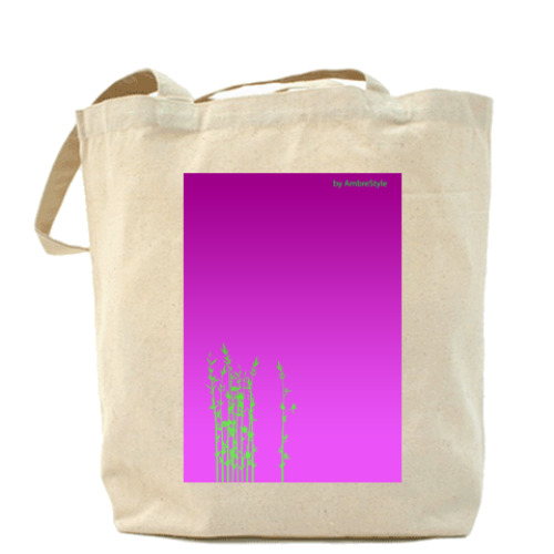 Сумка шоппер с принтом Бамбук