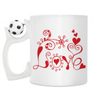 Кружка с футбольным мячиком