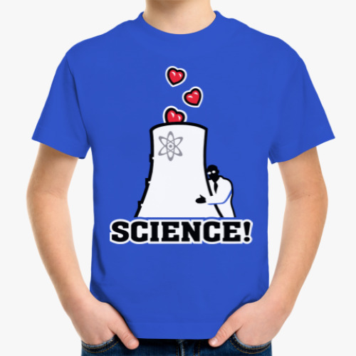 Детская футболка с принтом Science! Ядерная физика