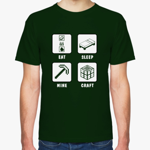 Футболка с принтом Minecraft