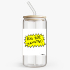 Банка с бамбуковой крышкой