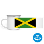 Кружка металлическая белая (круговая запечатка)