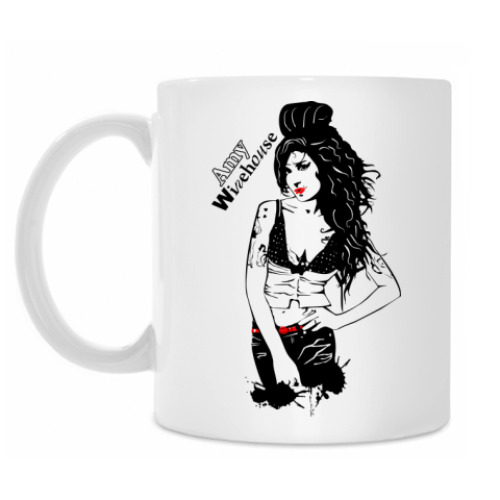 Кружка с принтом Эми Уайнхаус