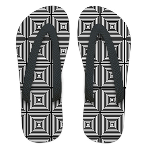 Шлепанцы (сланцы) с принтом Текстура