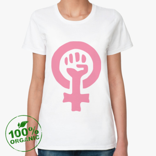 Женская футболка из органик-хлопка WOMANPOWER