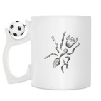 Кружка с футбольным мячиком