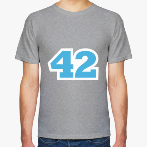 Футболка с принтом  '42'