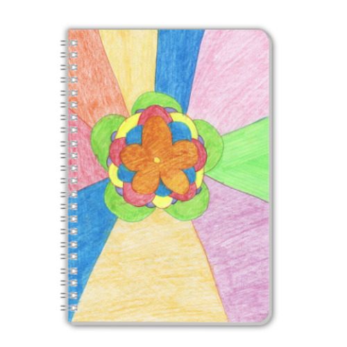 Тетрадь 'Яркий цветок'