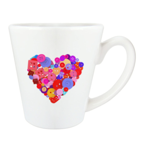 Чашка Латте с принтом С 14 февраля