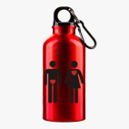 Металлическая бутылка 400 мл UV-DTF