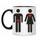 Кружка двухцветная