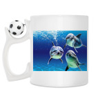 Кружка с футбольным мячиком