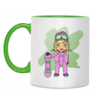 Девушка сноубордистка