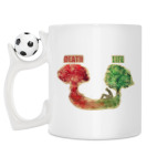 Кружка с футбольным мячиком